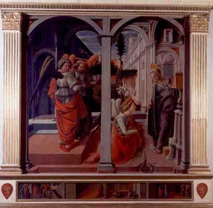 Annunciatie door Fra Filippo Lippi