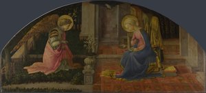 De Annunciatie Medici Paneel, ca. 1450 door Fra Filippo Lippi