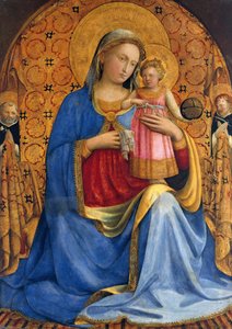 Madonna en Kind met heiligen Dominicus en Peter Martyr Madonna dell Umiltà, ca. 1433 door Fra Giovanni Angelico da Fiesole