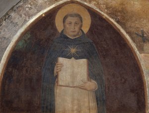 Sint Thomas van Aquino met de Summa Theologica, 1441-1442