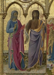 Heiligen Johannes de Doper en Johannes de Evangelist. Cortona Polyptiek, ca. 1437