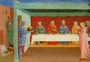 Het feest van Herodes en de onthoofding van Johannes de Doper, ca. 1430 door Fra Giovanni Angelico da Fiesole