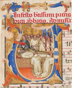 Dood van Sint Benedictus door Fra Gregorio Mutii da Montalcino