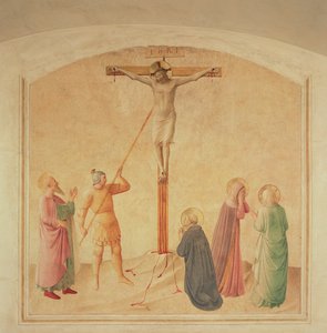 Kruisiging, de lansdrager, ca. 1438-45 door Fra Angelico