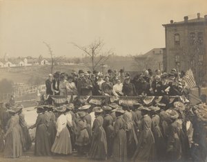 Foto van het 25-jarig jubileum van de oprichting van het Tuskegee Institute, 1906 door Frances Benjamin Johnston