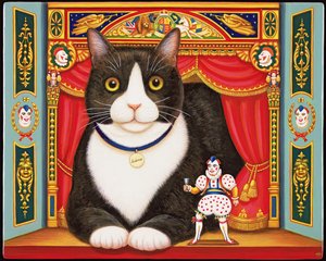 Ambrose de theaterkat door Frances Broomfield