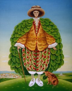 De Nieuwe Kleding (Ivor Cutler als personage in Edward Lear gedicht) door Frances Broomfield