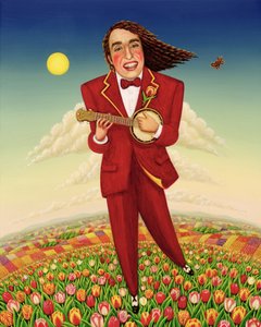 Tiptoe door de Tulpen, 2000 door Frances Broomfield