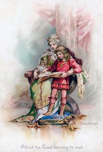 Alfred de Grote leert lezen, 1897