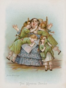 De familie Kenwigs (chromolitho) door Frances Brundage