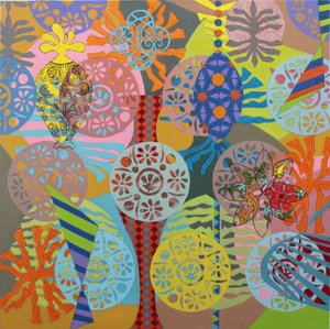 Mardi Gras Redux, 2025 (acryl op doek)