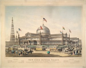New York Crystal Palace: Voor de Tentoonstelling van de Industrie van Alle Naties door Frances Flora Bond Palmer