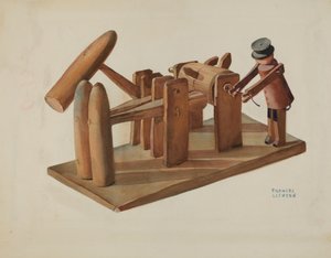 Pa. Duitse speelgoedstempelmolen door Frances Lichten
