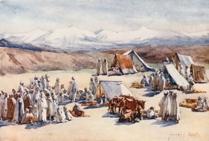 Marktdag, Timgad door Frances Nesbitt