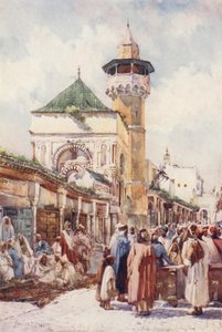 Moskee van Sidi Ben Ziad, Tunis, de veilingdag
