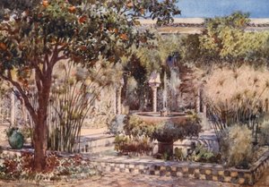 De tuin van een oude Moorse villa, Algiers