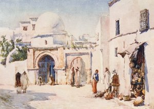 De Zaouia van de Rue Tourbet el Bey, Tunis door Frances Nesbitt