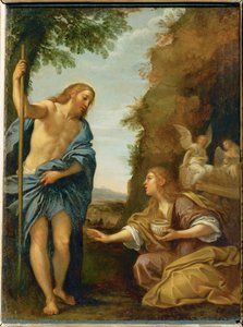 Christus en de Magdalena ... door Francesco Albani