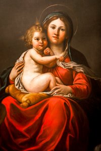 Madonna en Kind met Engelen (detail)