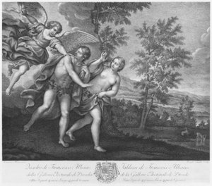 De verdrijving uit het paradijs door Francesco Albani