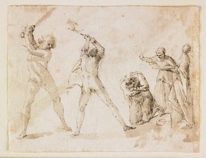 Martelaarschap van Sint Johannes de Doper door Francesco Allegrini