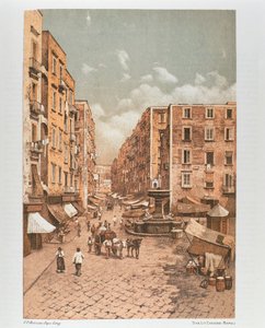 Italië, Napels, De Havenweg door Francesco Aversano
