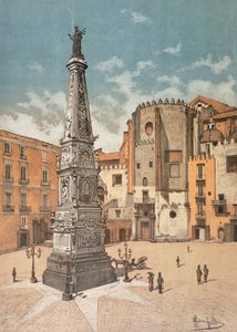 San Domenico Maggiore Plein, in Napels