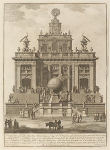 Een plek van plezier met een luchtballon, voor het Chinea-festival door Francesco Barbazza