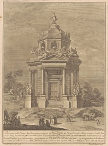 De Prima Macchina voor de Chinea van 1782: De Tempel van Janus Gebouwd door Numa Pompilius
