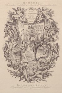 Advertentie voor Memento, Uitvindingen Tentoonstelling, South Kensington door Francesco Bartolozzi