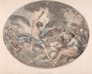 Apollo en de Muzen door Francesco Bartolozzi