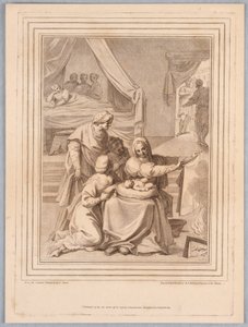 Geboorte van Pyrrhus door Francesco Bartolozzi