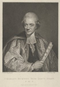 Charles Burney, 1 april 1784 door Francesco Bartolozzi