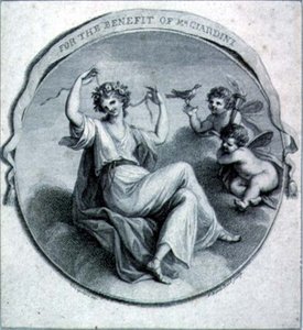 Ontwerp voor een voordeelkaart door Francesco Bartolozzi