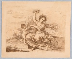 Flora, met een Cupido
