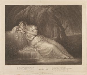 Lodona door Francesco Bartolozzi