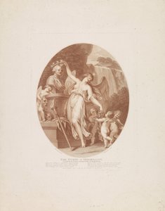 Nimf van de onsterfelijkheid door Francesco Bartolozzi