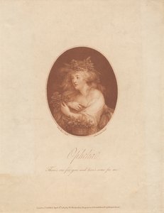 Ophelia: Hier is Ruit voor Jou en Hier is wat voor Mij door Francesco Bartolozzi