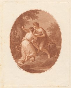 Paris und Oenone door Francesco Bartolozzi