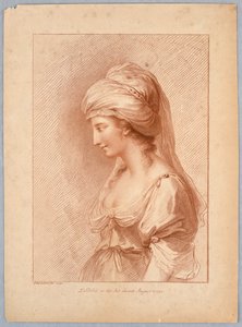Portret van een dame (De Griekse dochter) door Francesco Bartolozzi