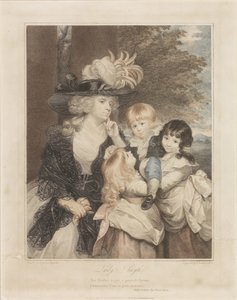 Portret van Lady Smith en haar drie kinderen door Francesco Bartolozzi