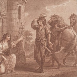 Prins Edmund, bijgenaamd Ironside en Algitha, 1786 door Francesco Bartolozzi