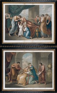 De dood van Alcestis, naar Angelika Kauffman