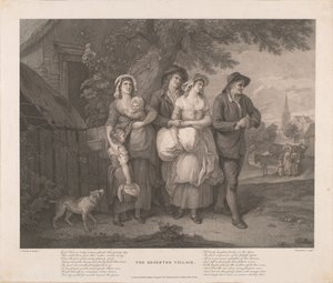 Het verlaten dorp door Francesco Bartolozzi