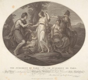Het oordeel van Paris door Francesco Bartolozzi