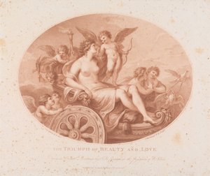 Der Triumph von Schönheit und Liebe door Francesco Bartolozzi