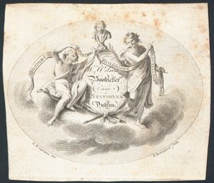Handelskaart, William Wilson door Francesco Bartolozzi