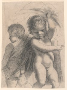 Twee Putti door Francesco Bartolozzi