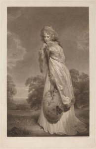 Elizabeth Farran door Francesco Bartolozzi after Sir Thomas Lawrence