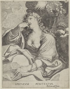 Maria Magdalena door Francesco Brizio (attributed to)